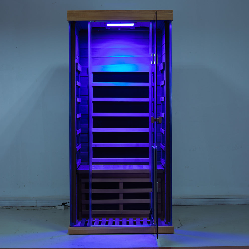 Pre-order SR01 1 Person Red Cedar Far Infrared Sauna