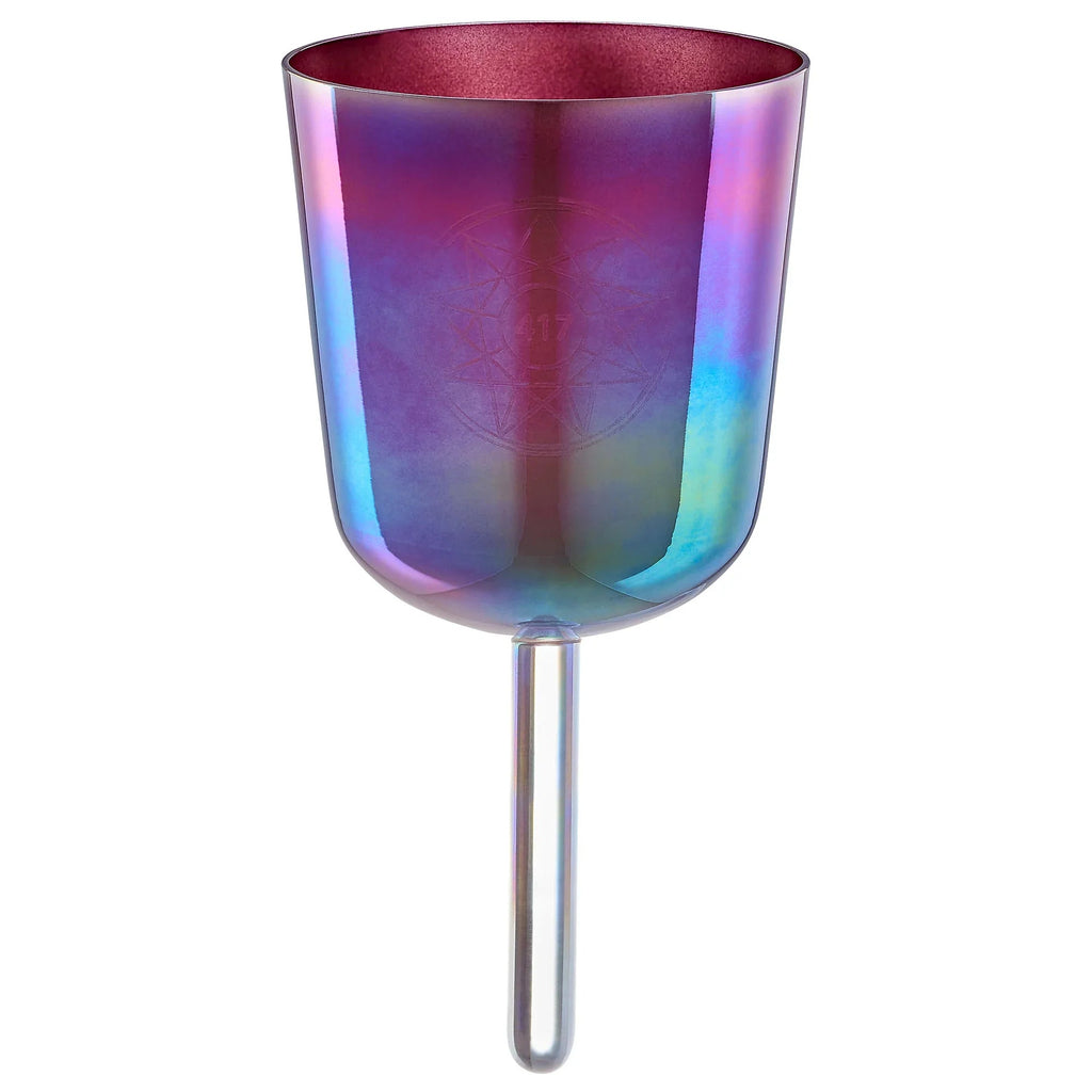 5.75" Essence Solfeggio Crystal Singing Bowl, RE 417 Hz, Copper Brown