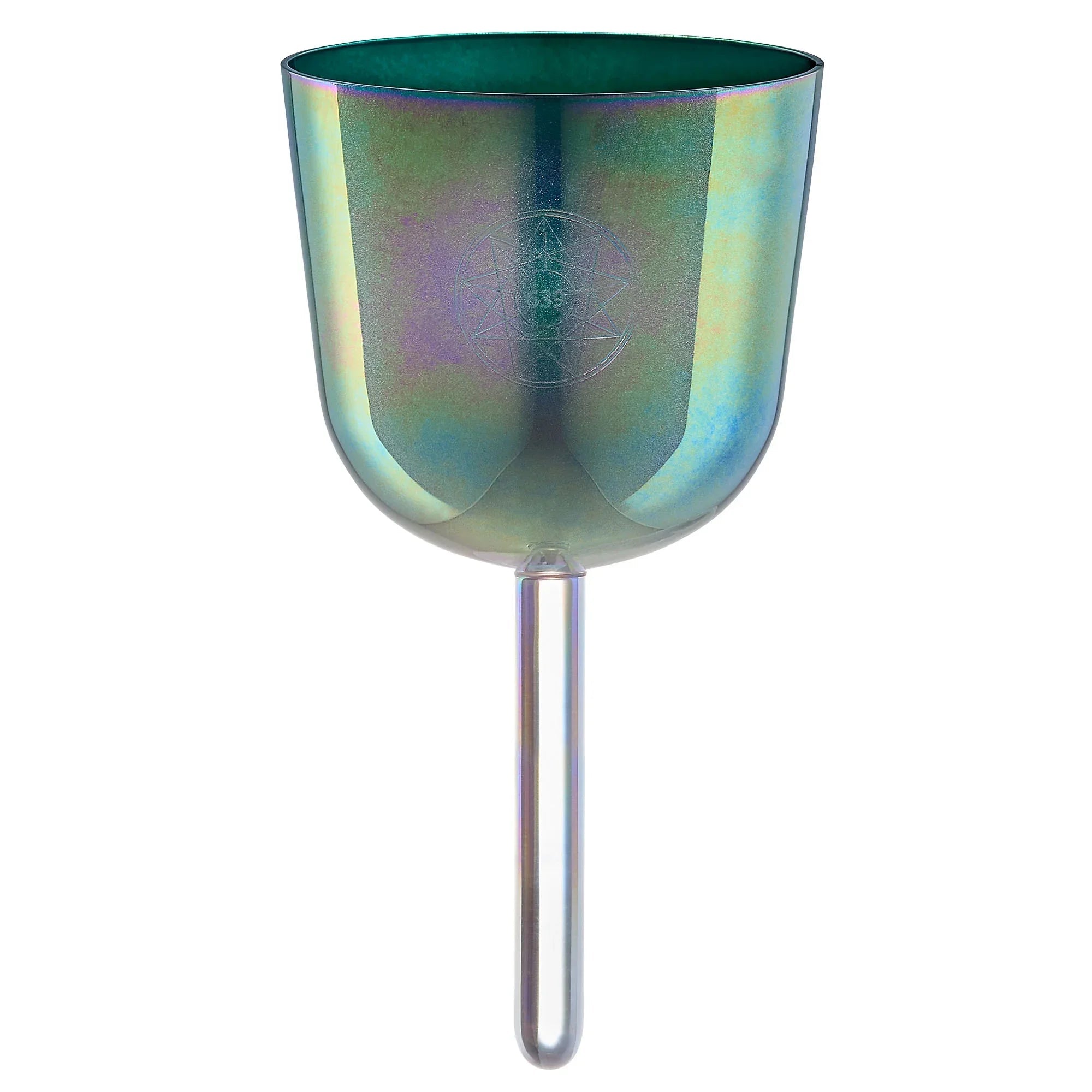 4.25" Essence Solfeggio Crystal Singing Bowl, FA 639 Hz, Indigo Blue