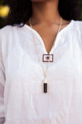 Black Tourmaline Protection Pendant Silver plated