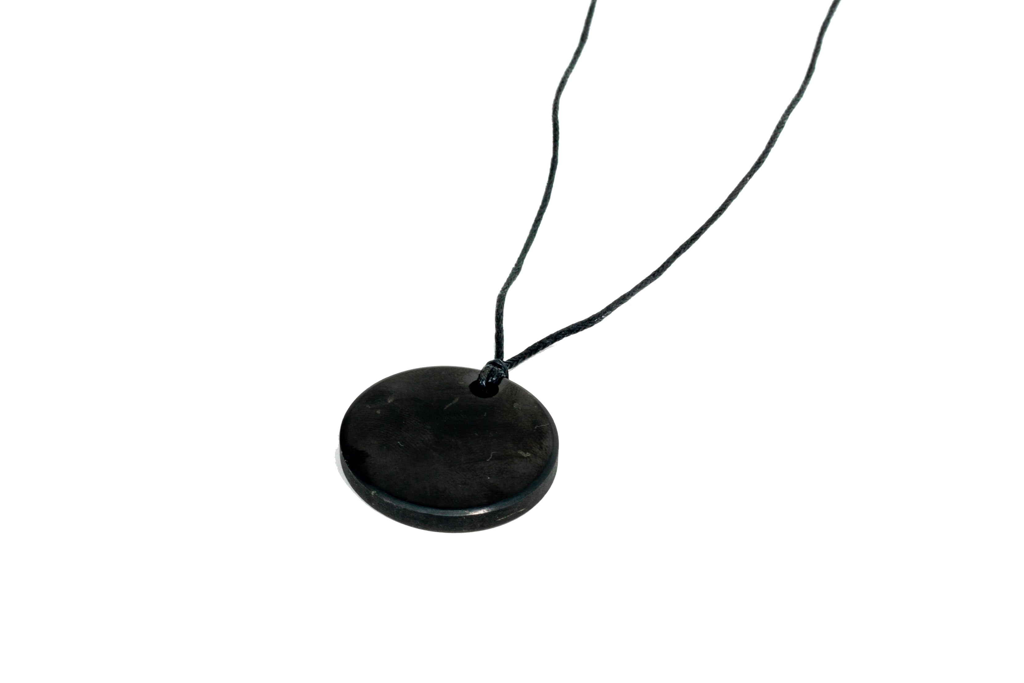 Shungite Round Pendant for EMF Protection (Ships From USA!)