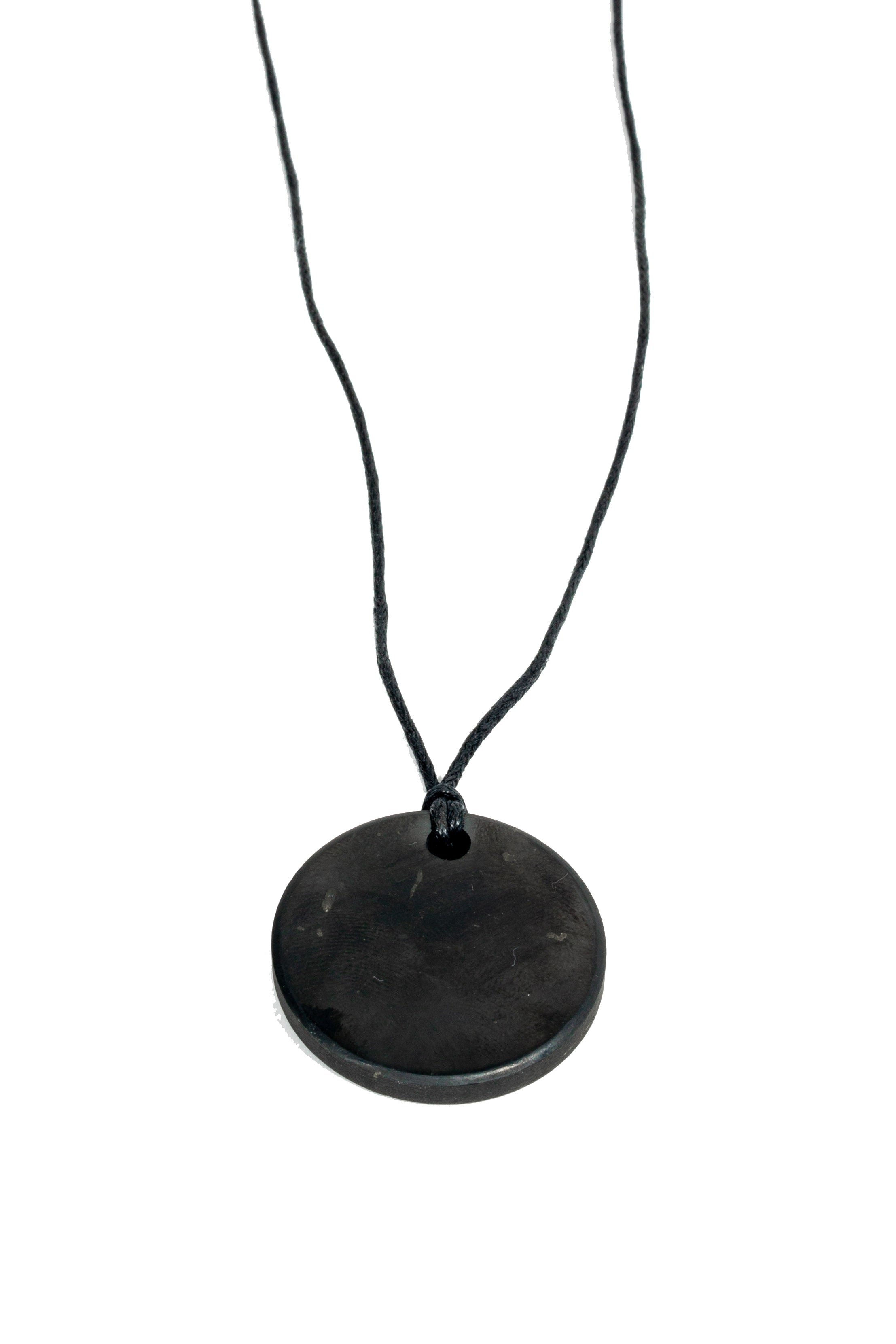 Shungite Round Pendant for EMF Protection (Ships From USA!)