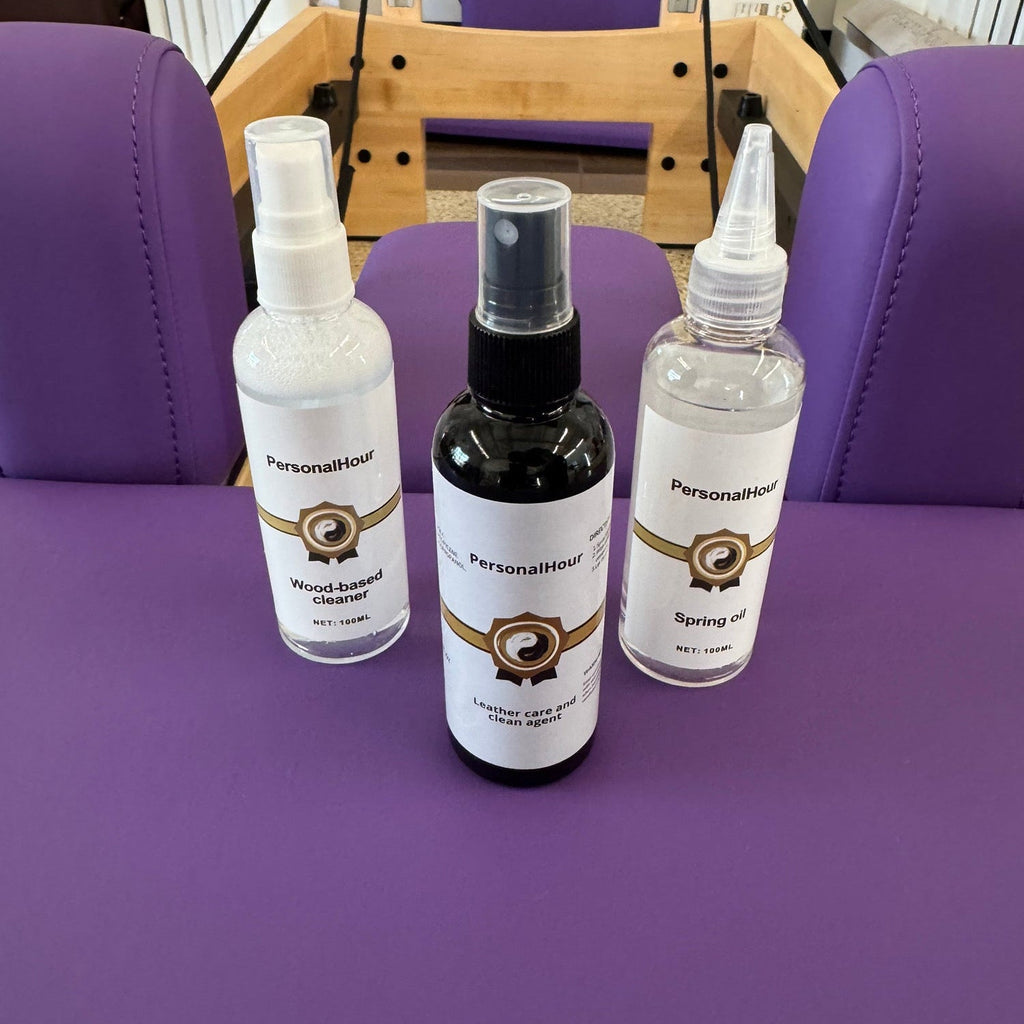 Pilates Reformer Care Bundle - Clean Sanitize and Protect - Springs Wood and Cushion AC00511
