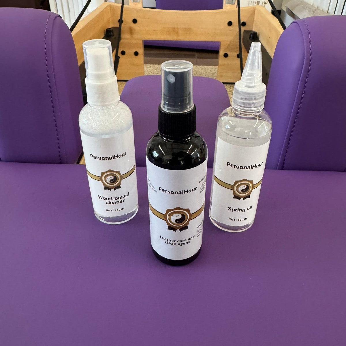 Pilates Reformer Care Bundle - Clean Sanitize and Protect - Springs Wood and Cushion AC00511
