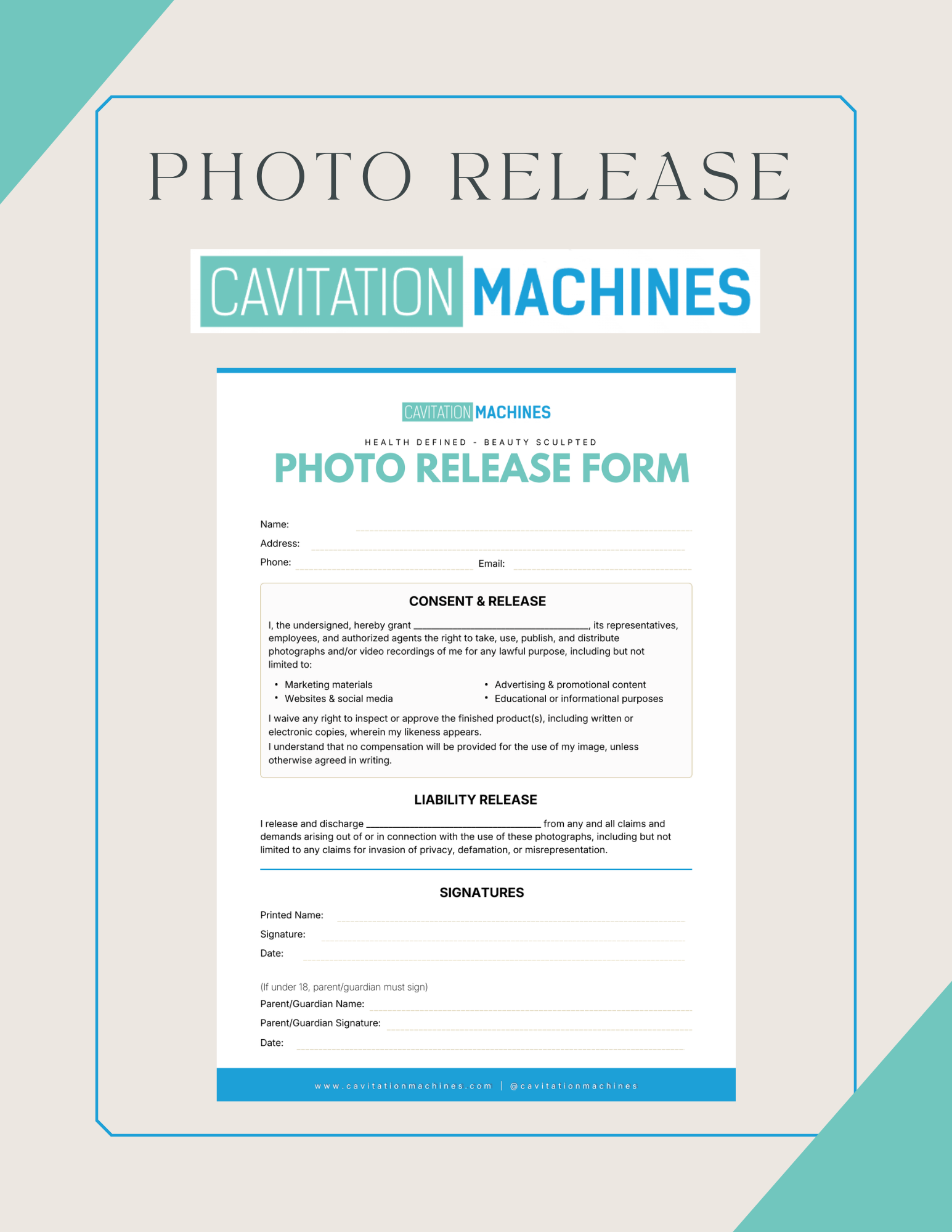 Shape Tactics Photo Release Form