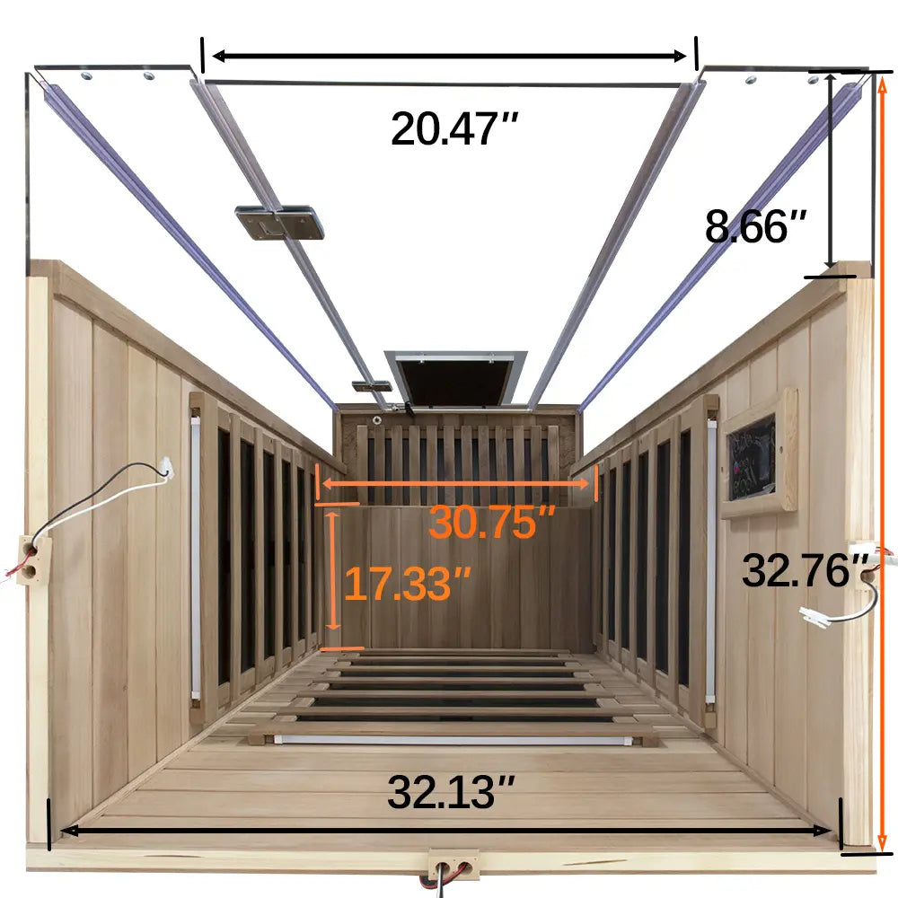 Pre-order SR01 1 Person Red Cedar Far Infrared Sauna