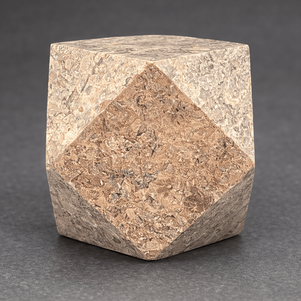 Marble Faceted Desk Paperweight ( 3 inches ) Gemstone Office Decor